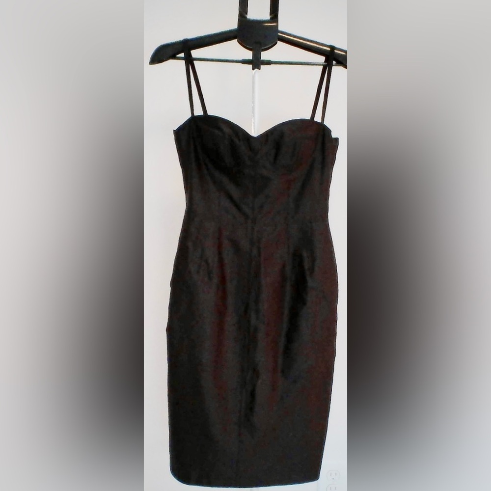✨Dolce & Gabbana Silk Bustier Dress IT 40 NWT Black Corset Mini Pockets✨